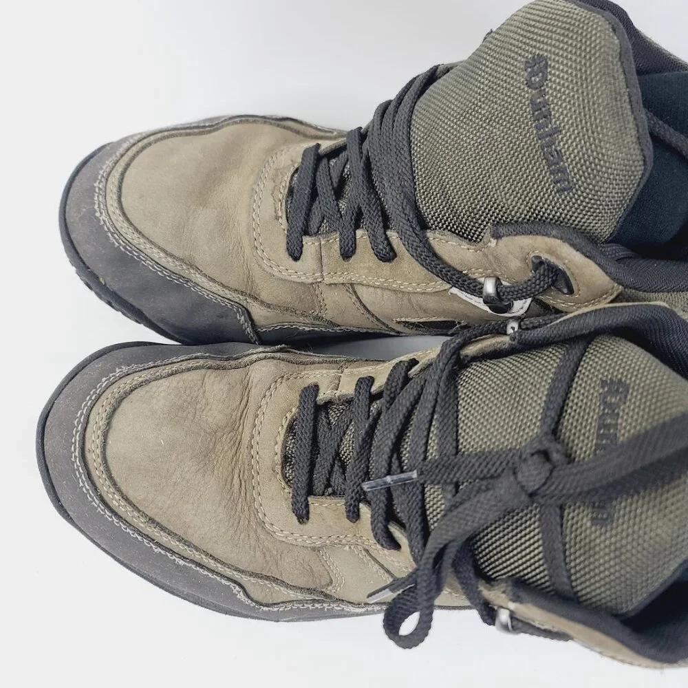 Dunham Men's Khaki Cloud Plus II Leather Waterproof Ankle‎ Hiking Boot Size 8.5